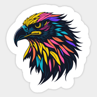 Colorful Eagle Sticker